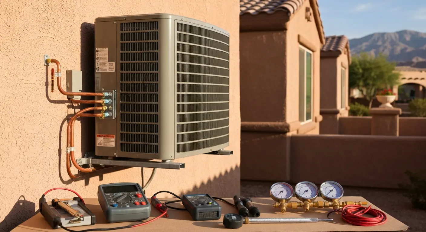 Air conditioning repair technician