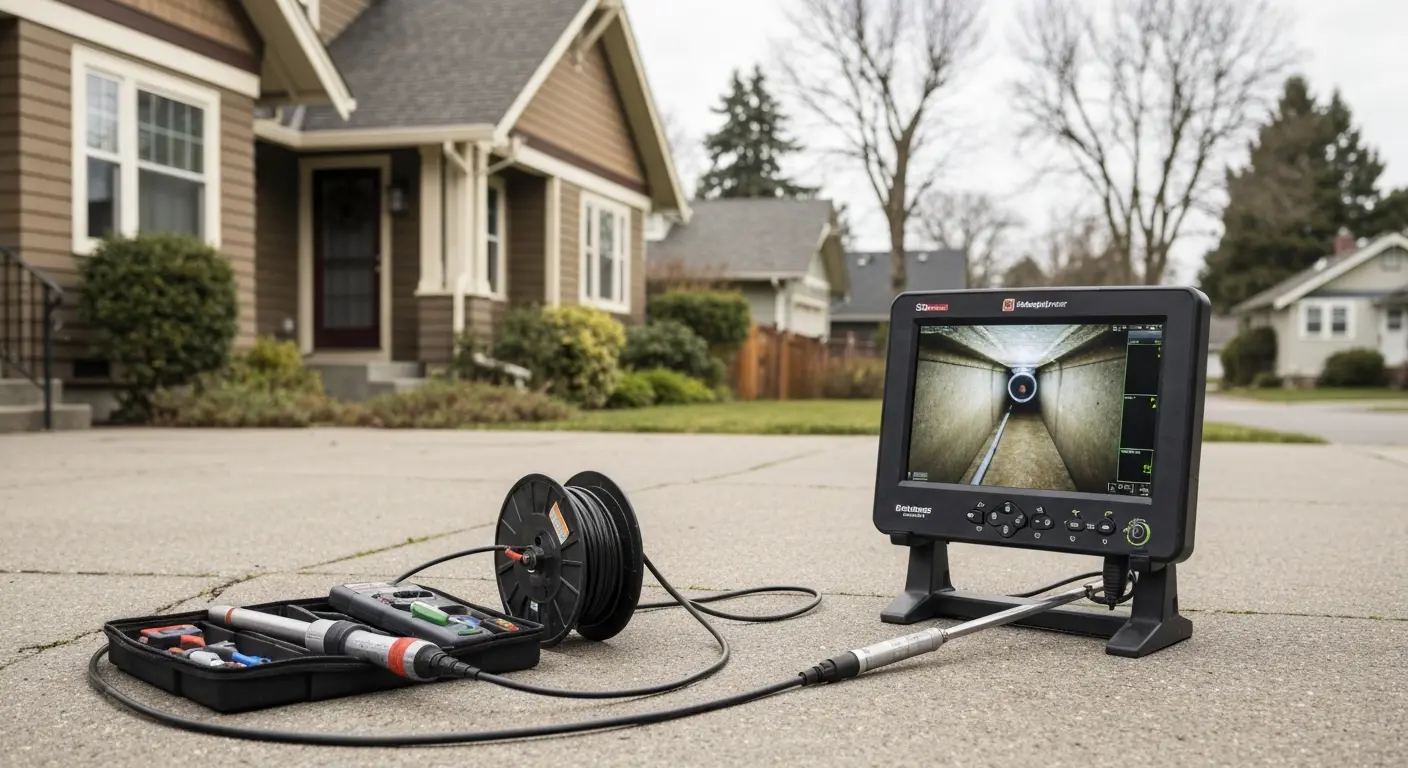 Sewer camera inspection and septic service