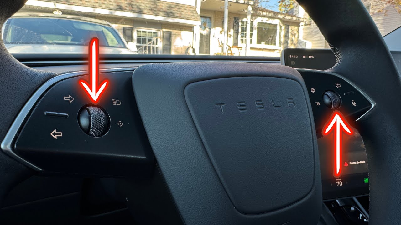 Tesla Model 3 Highland scroll-wheel tutorial