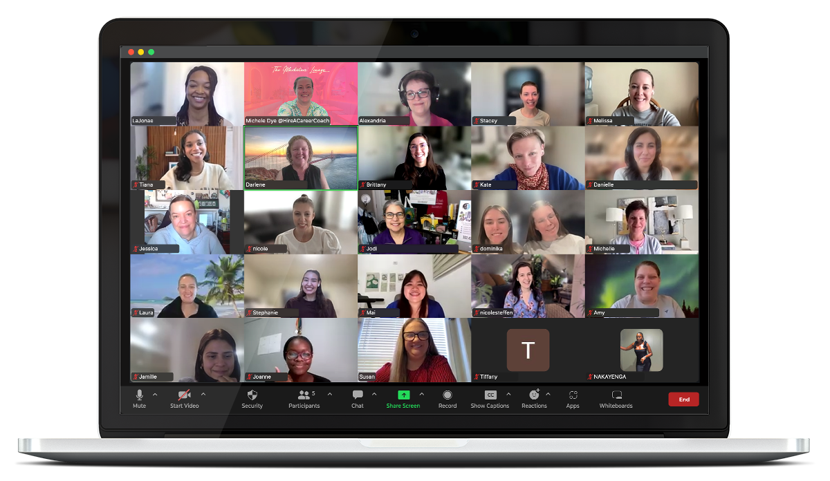The Marketers' Lounge live Zoom call