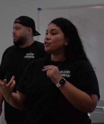 Damian and Vanessa, founders of The Creators Boardroom