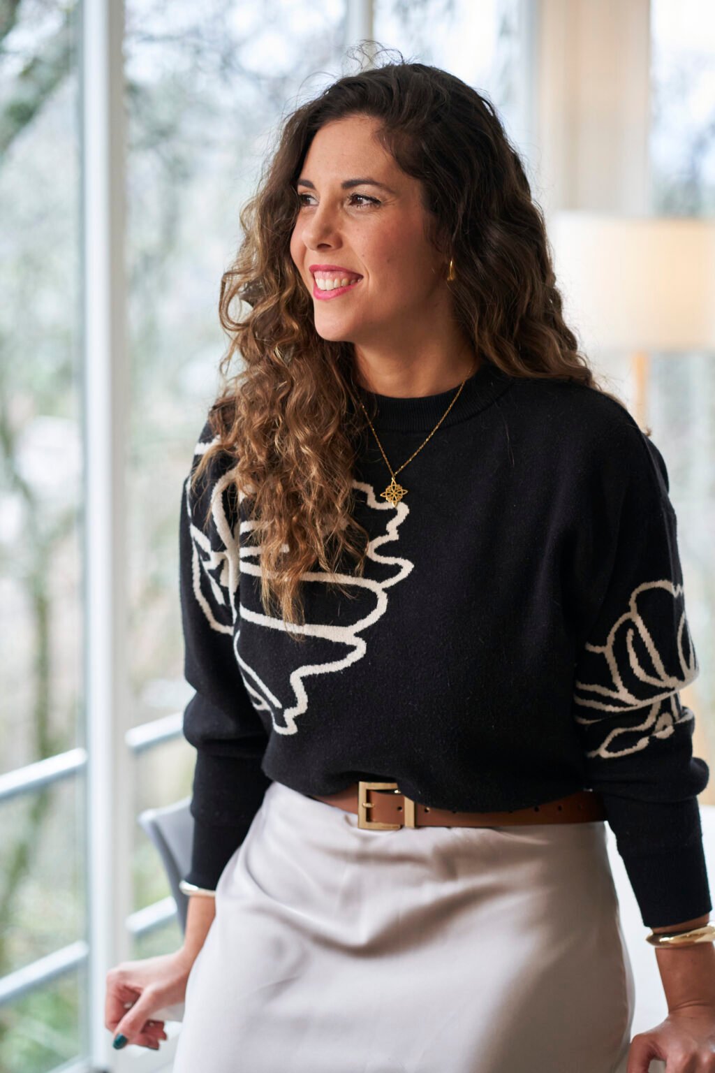 Rocío Morales durante una sesión de acompañamiento