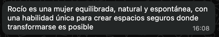 Mensaje de Desi sobre su proceso con Empresaria Raíz