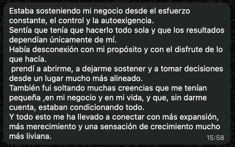 Continuación del mensaje de Natalia Caballero
