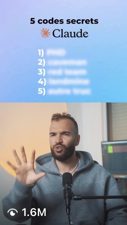 Yannis’s AI video displaying 1.6 million views