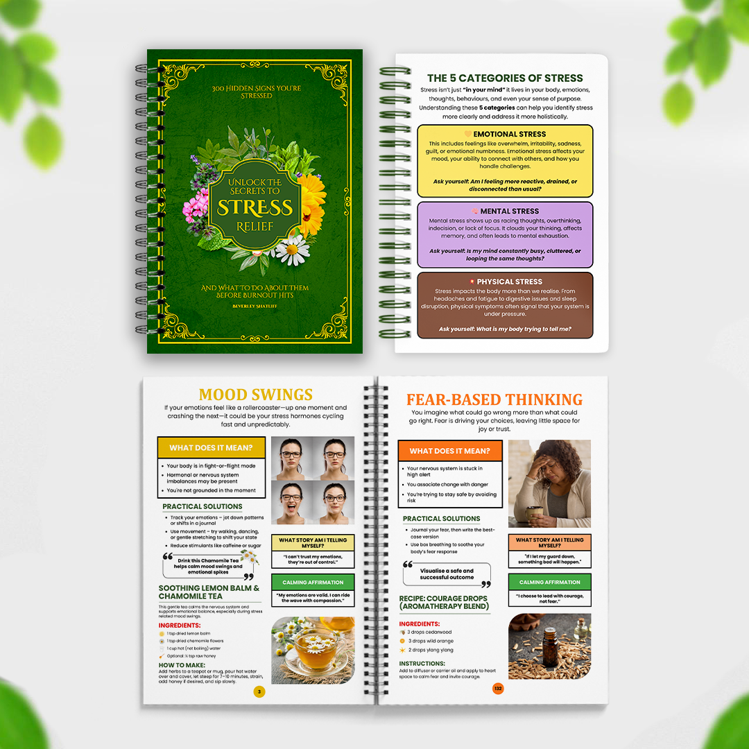 Inside pages of Unlock The Secrets To Stress Relief