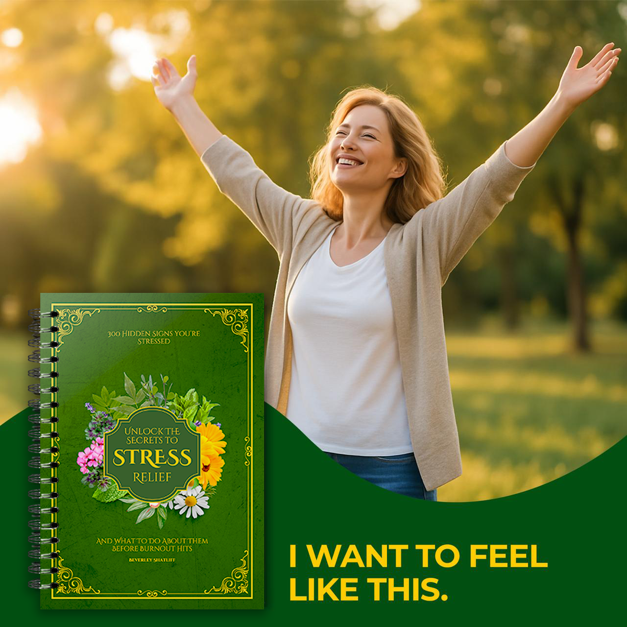 A woman who finally feels like herself again, alongside Unlock The Secrets To Stress Relief