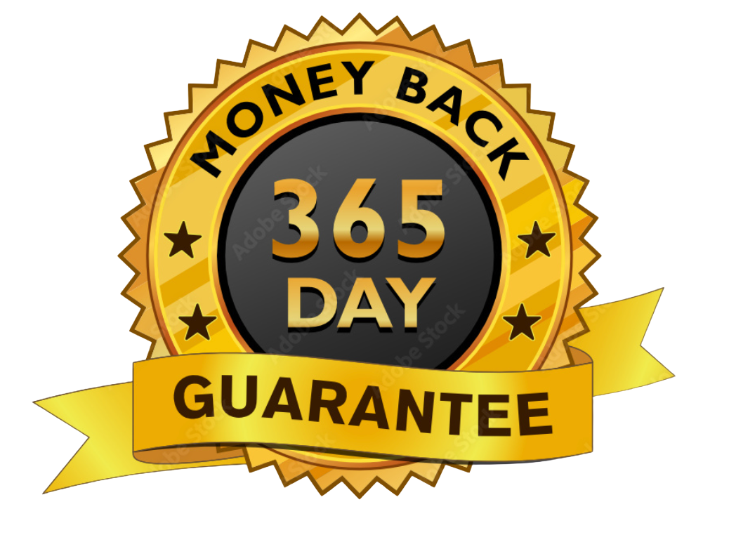 365-Day Money-Back Guarantee badge