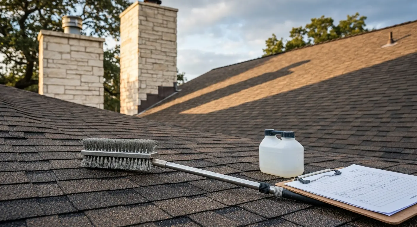 Weather protection coating on roof