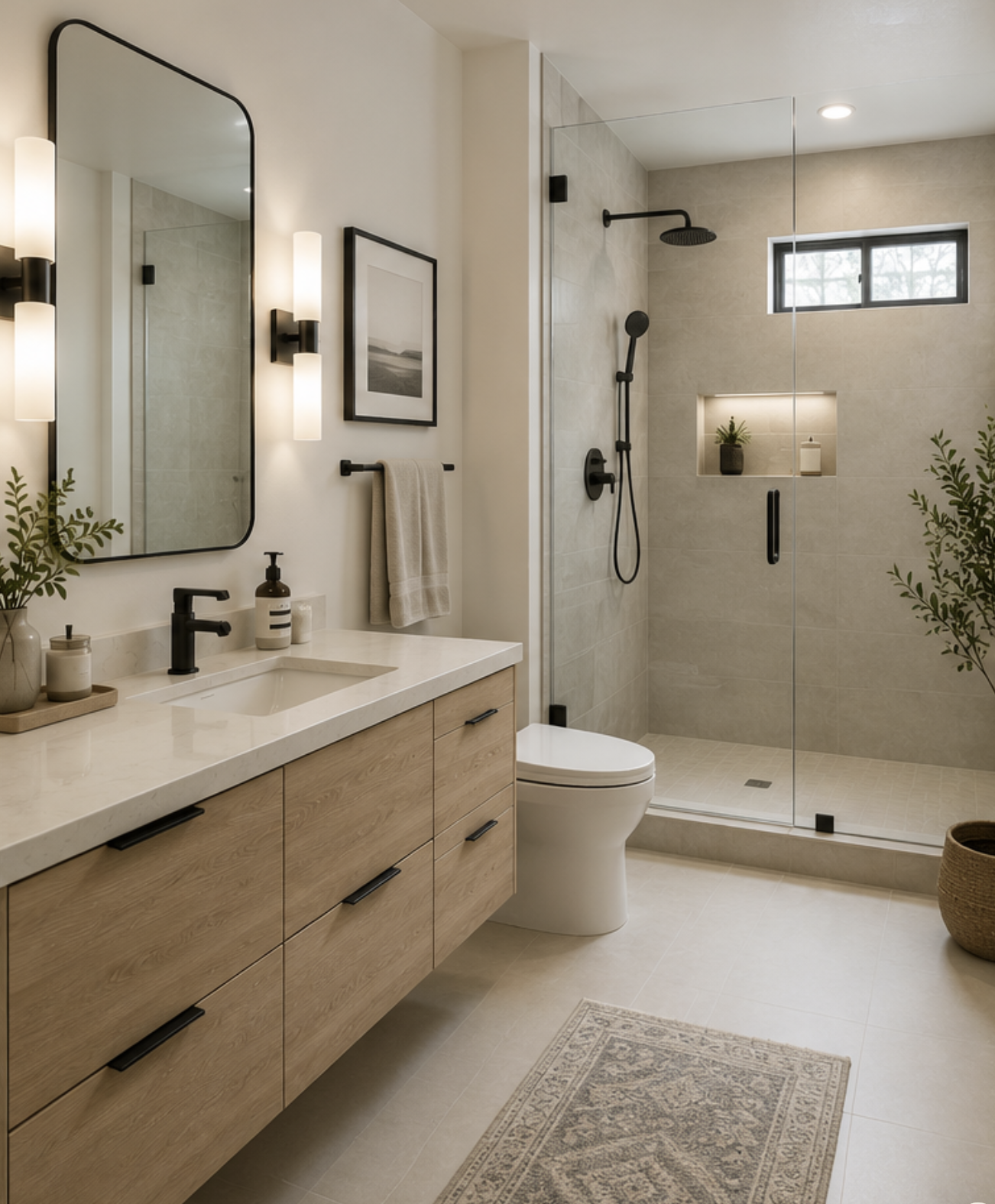 After bathroom renovation Los Angeles