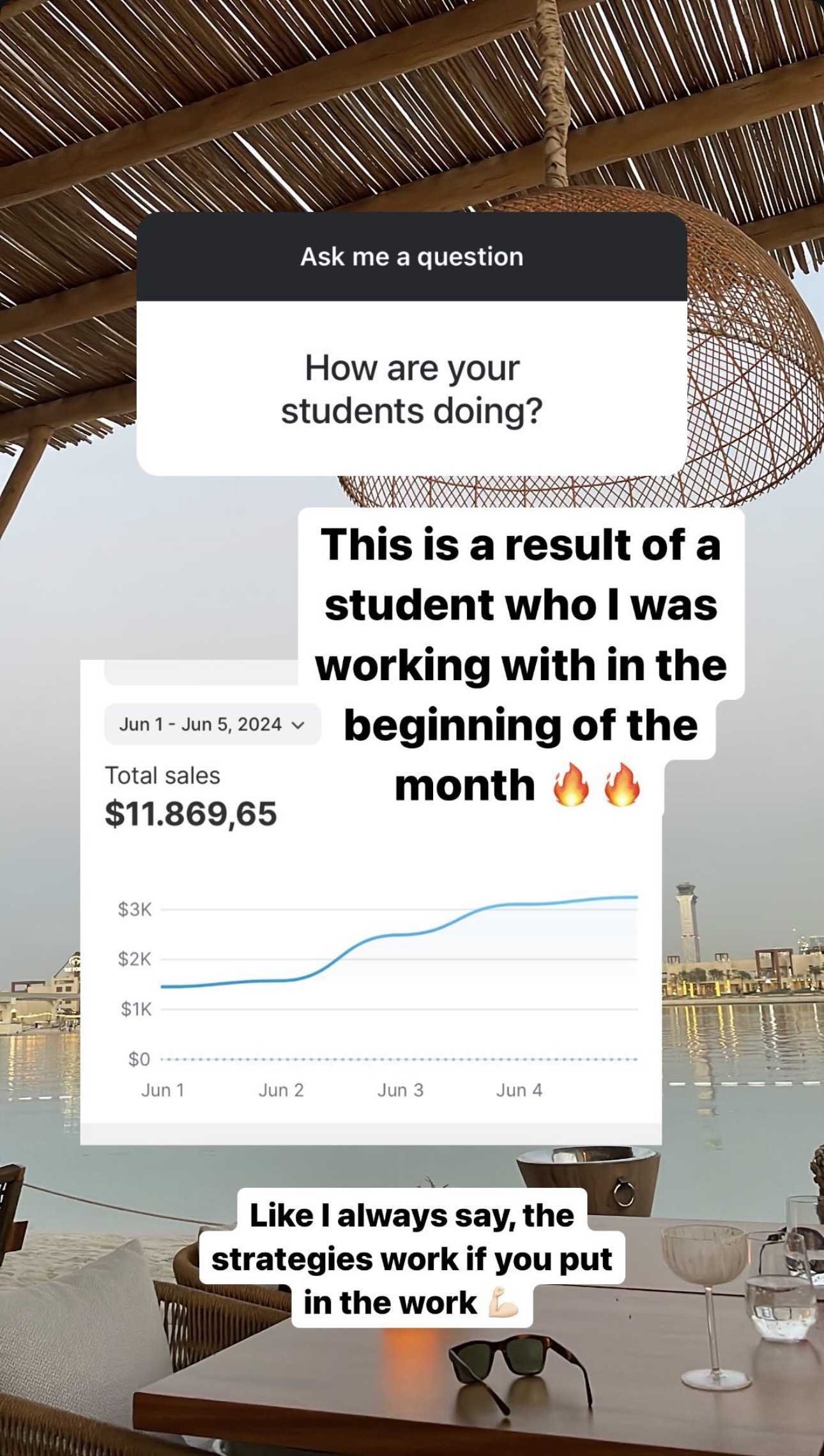 Student result screenshot