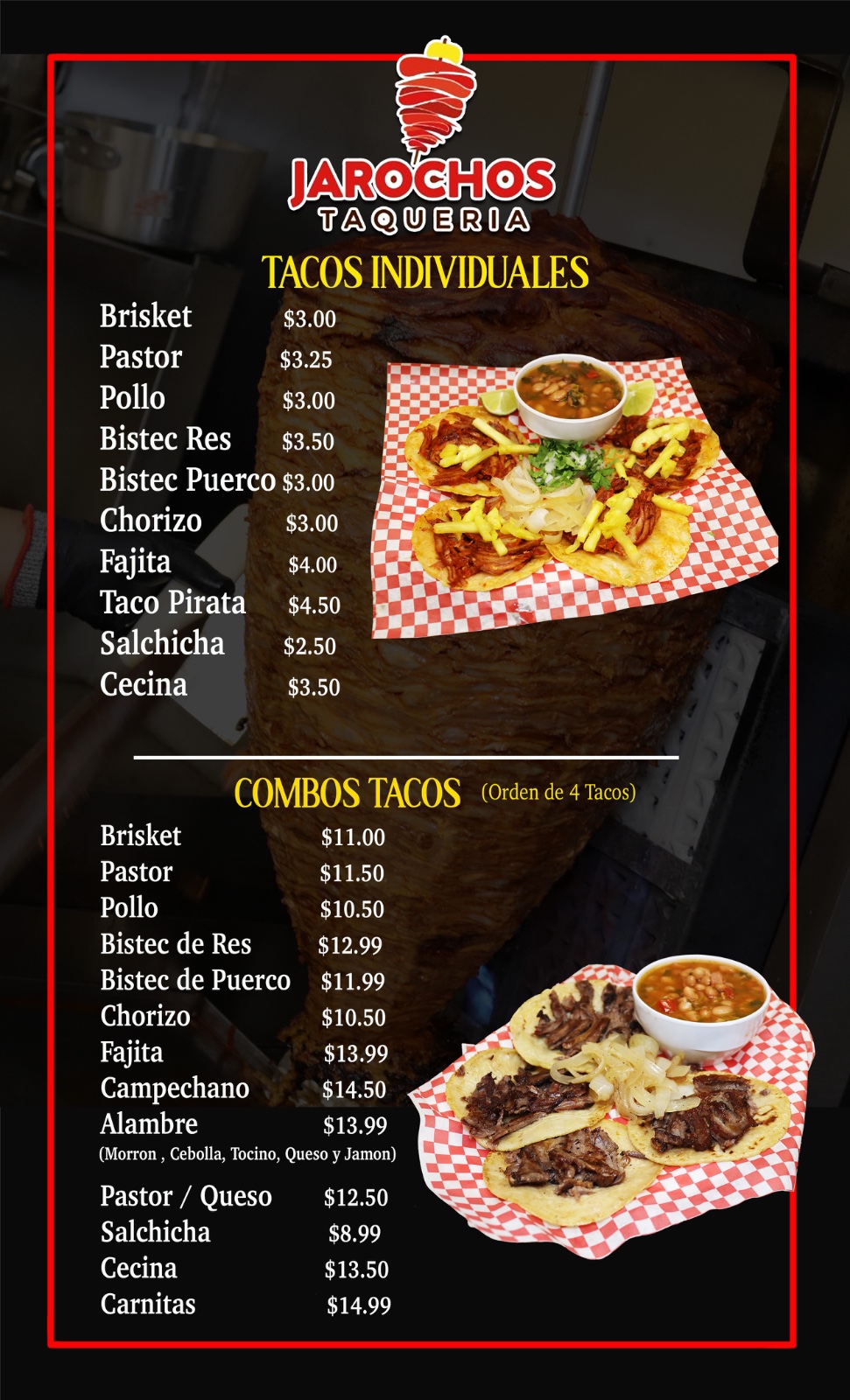 Jarochos menu page 4