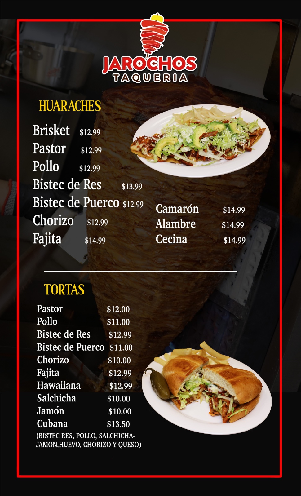 Jarochos menu page 5