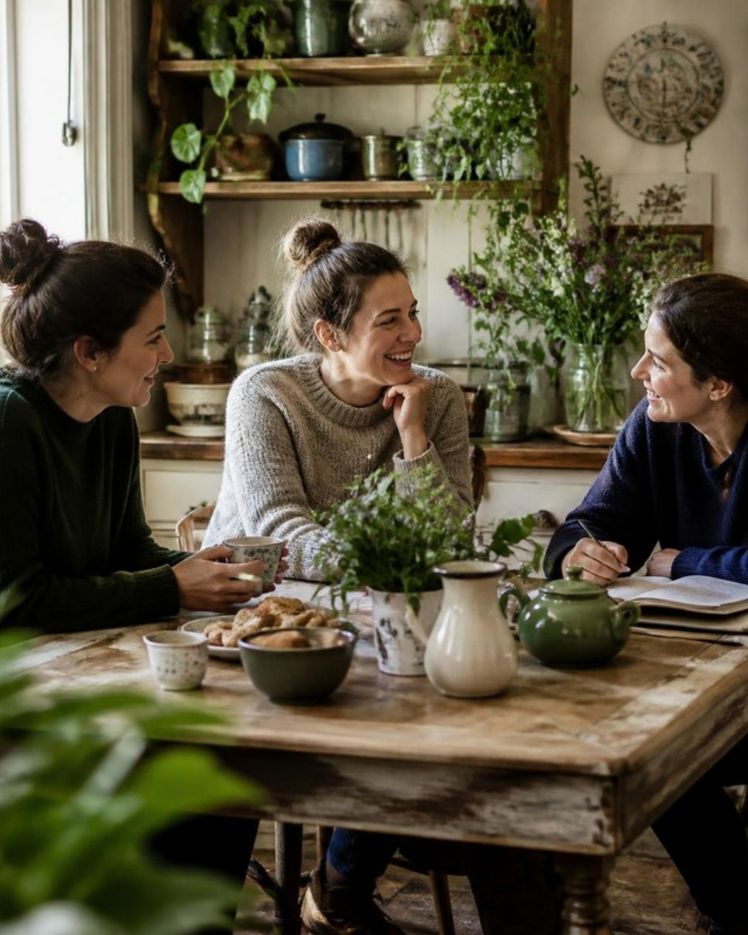 ladies connecting