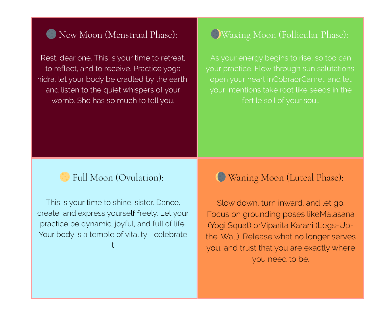 Menstrual and Moon cycle