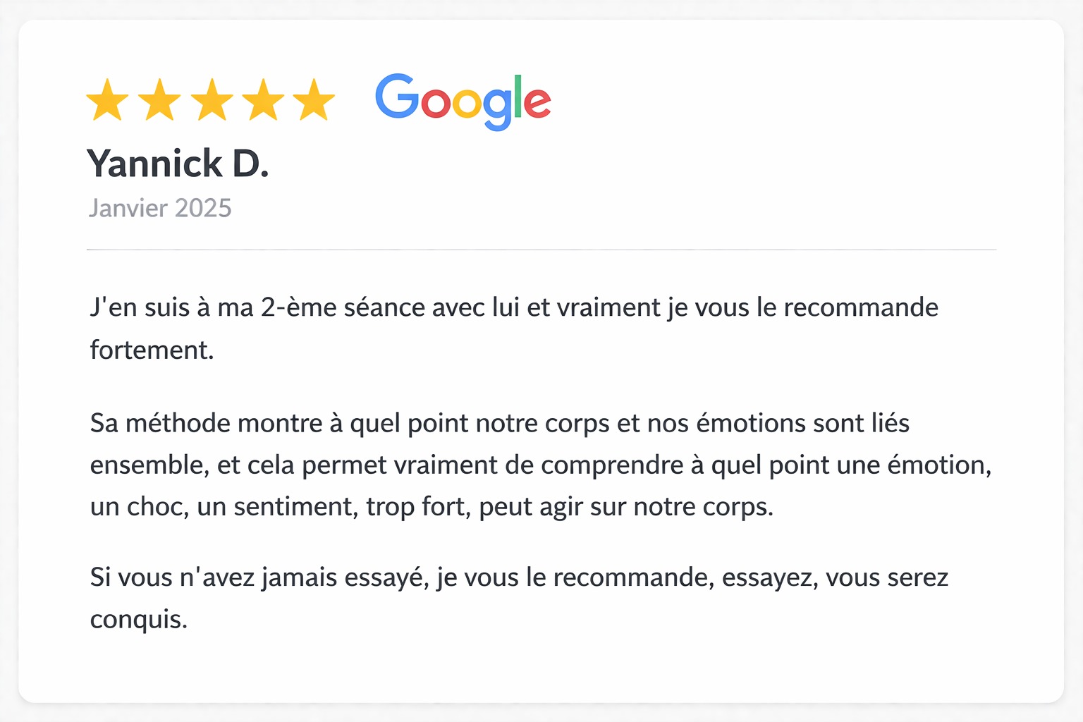 Avis Google Martin Besson