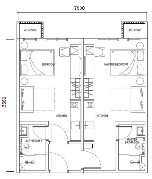 Type B Floor plan