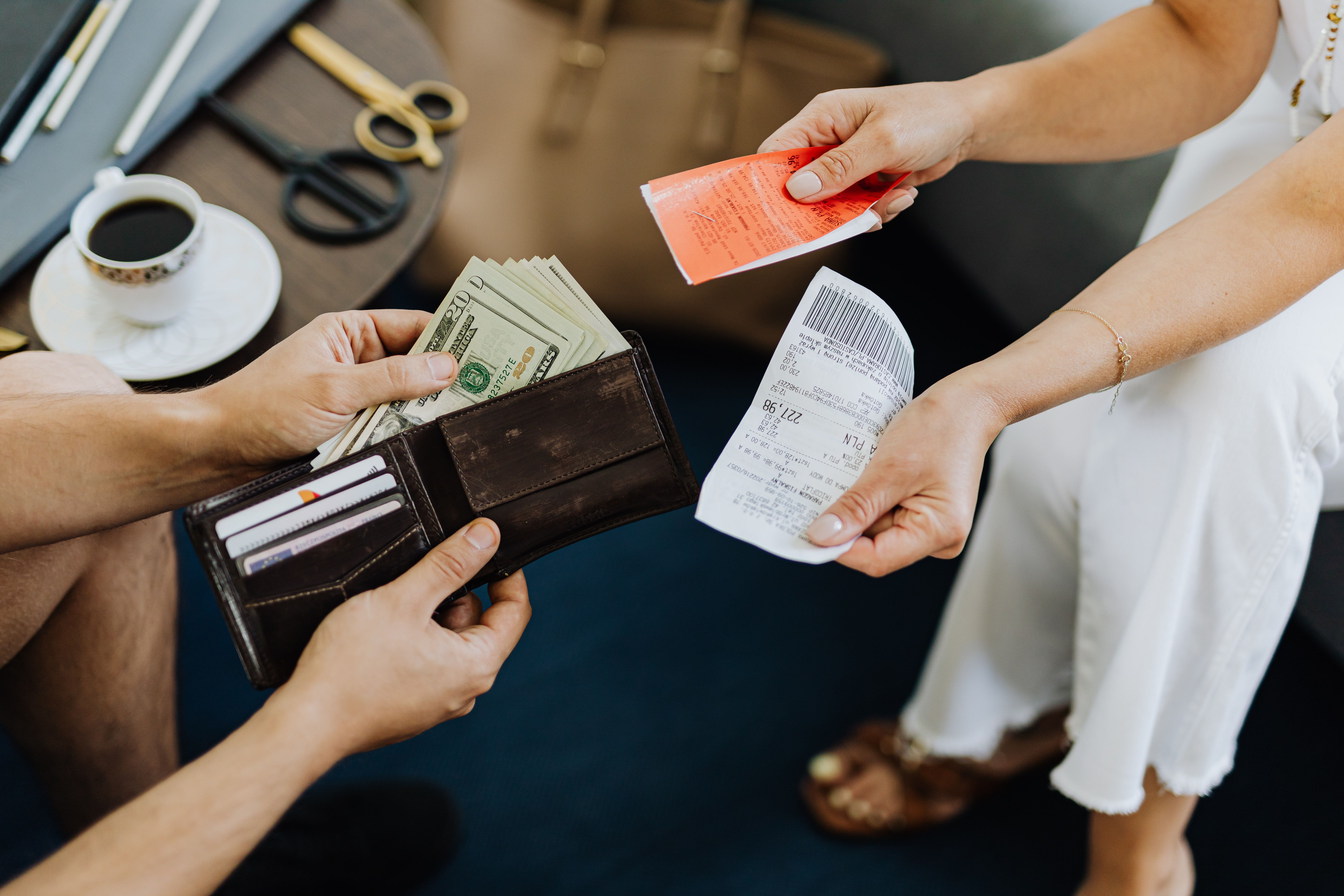 Overspending money