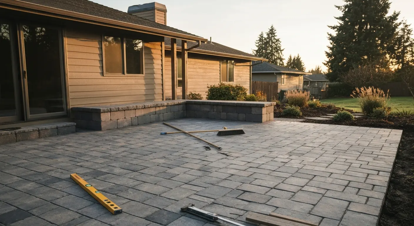 Paver patio project