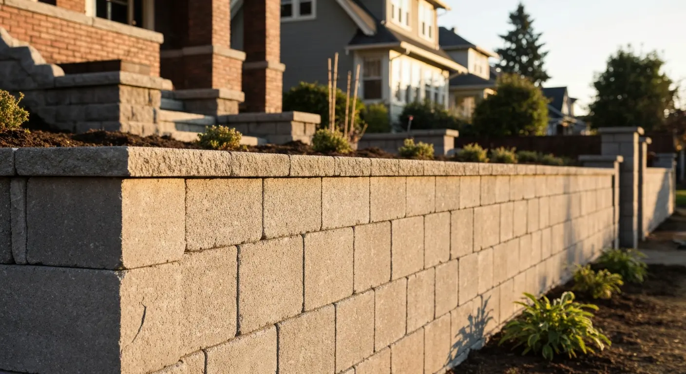 Retaining wall construction