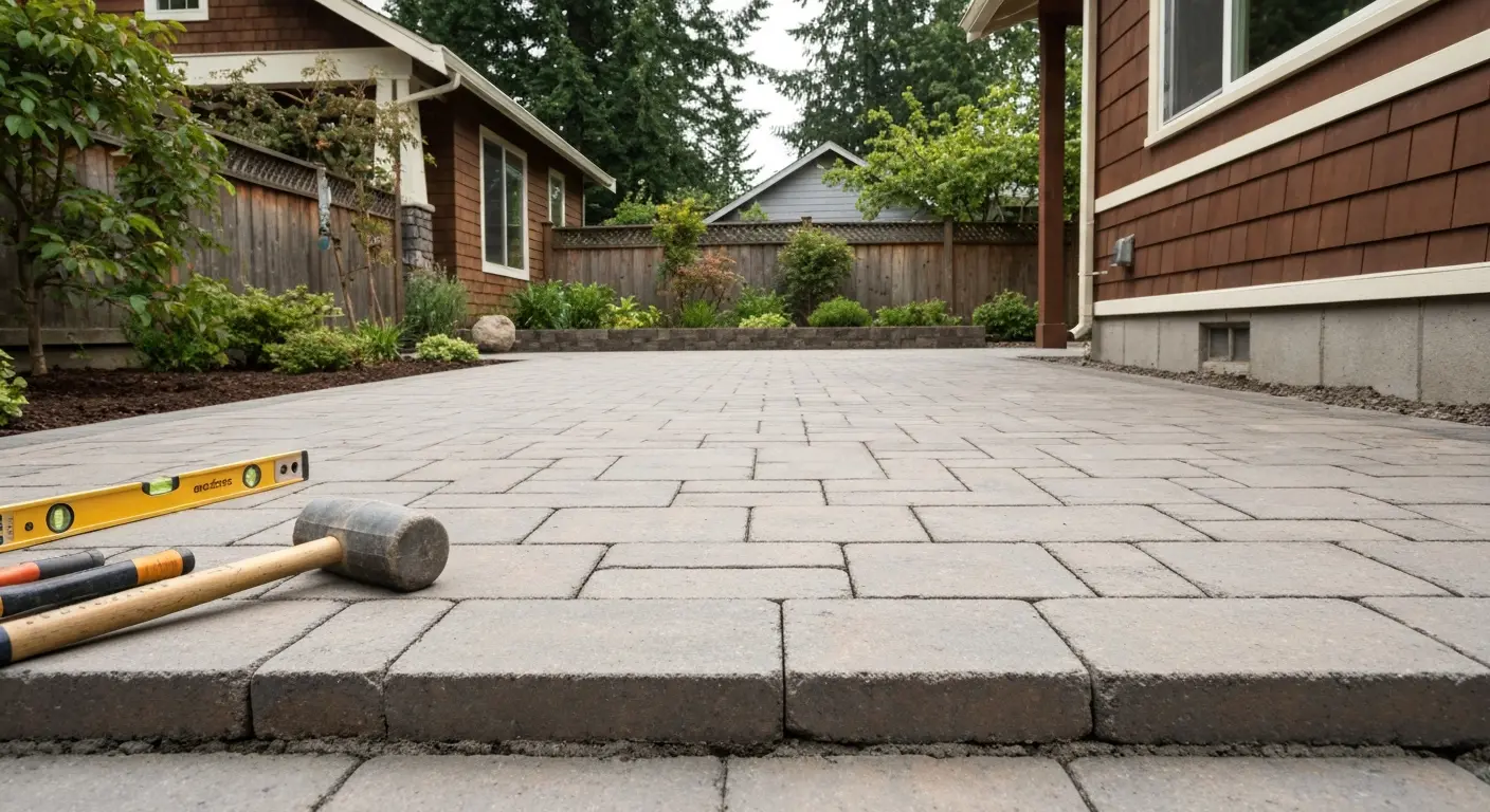 Hardscape patio design