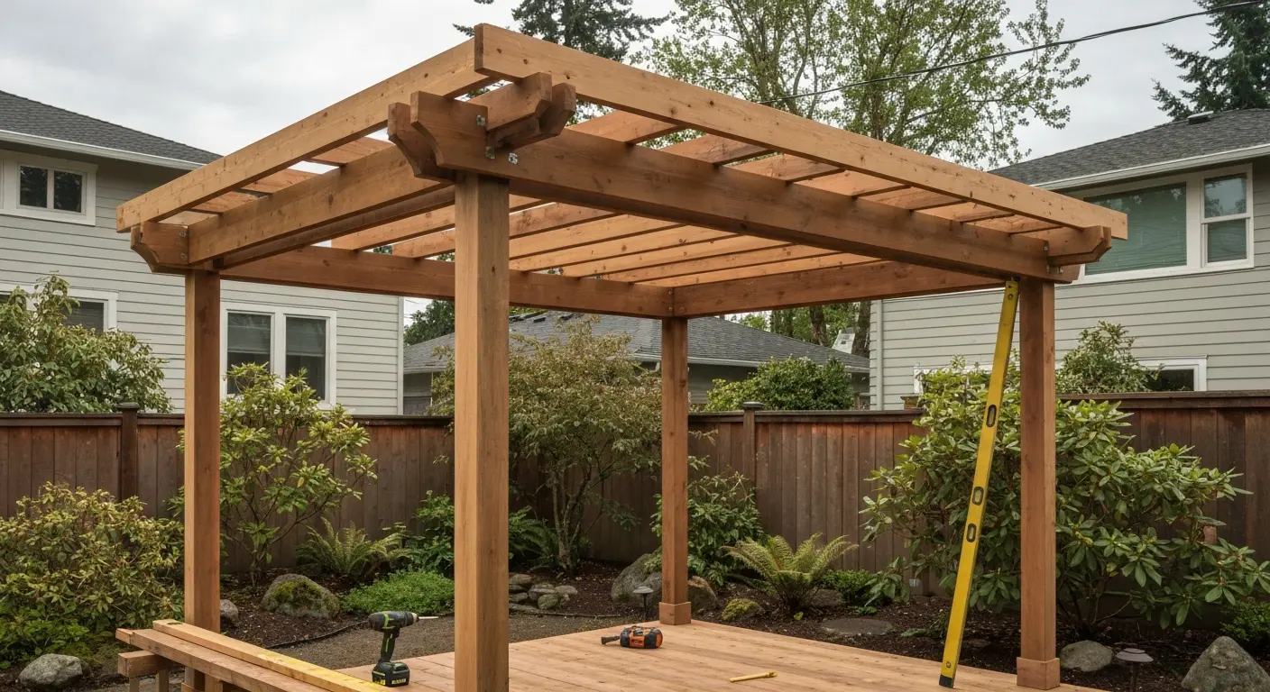 Pergola installation