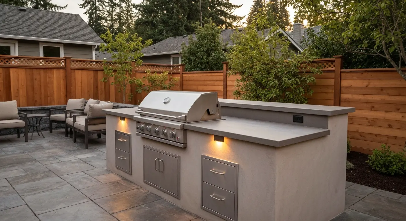 Outdoor kitchen construction West Beaverton
