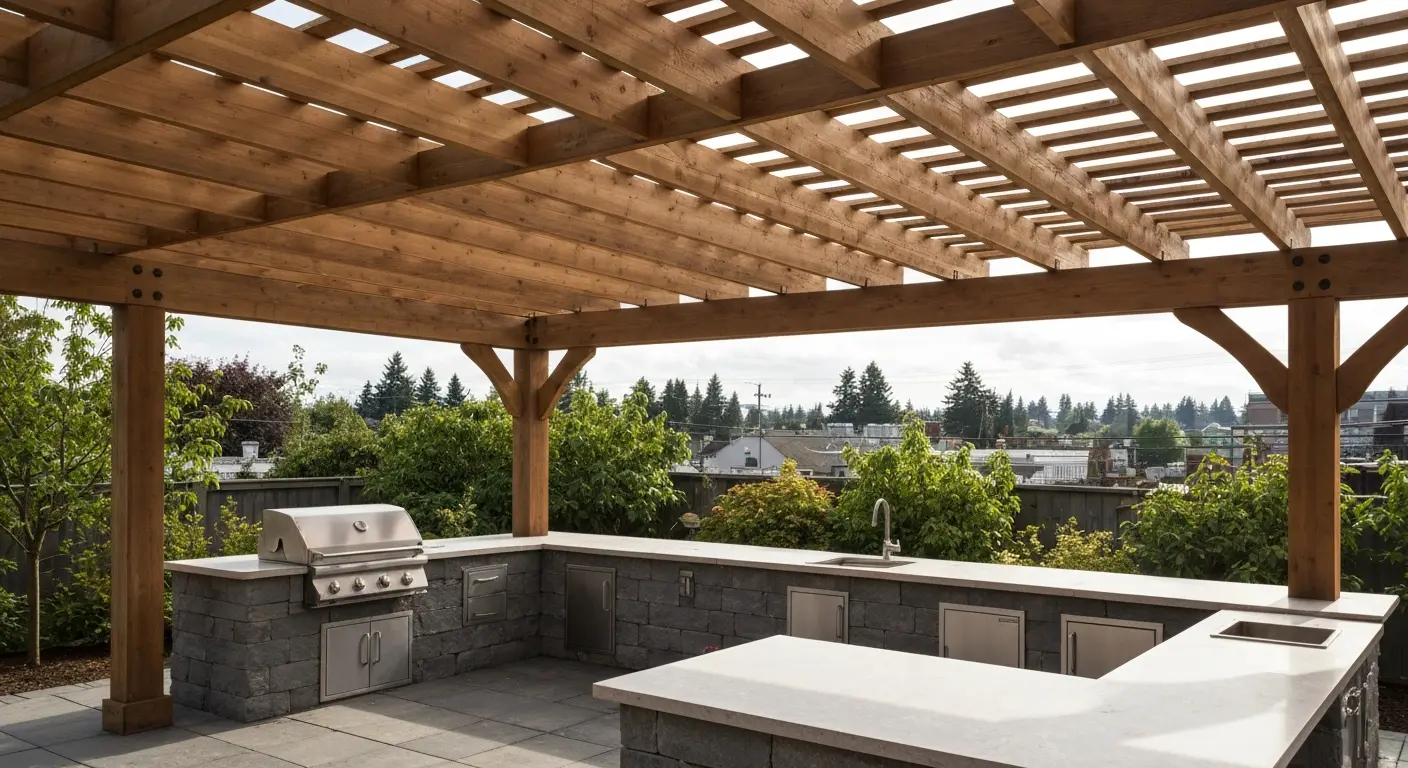 Pergola shade structure