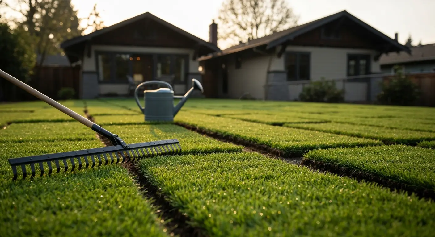 Sod installation project