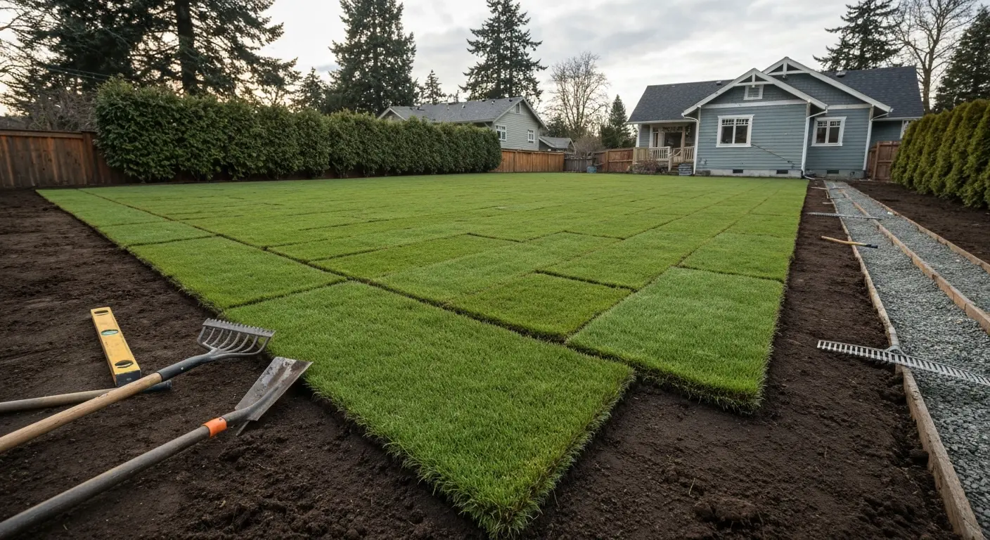 Sod installation