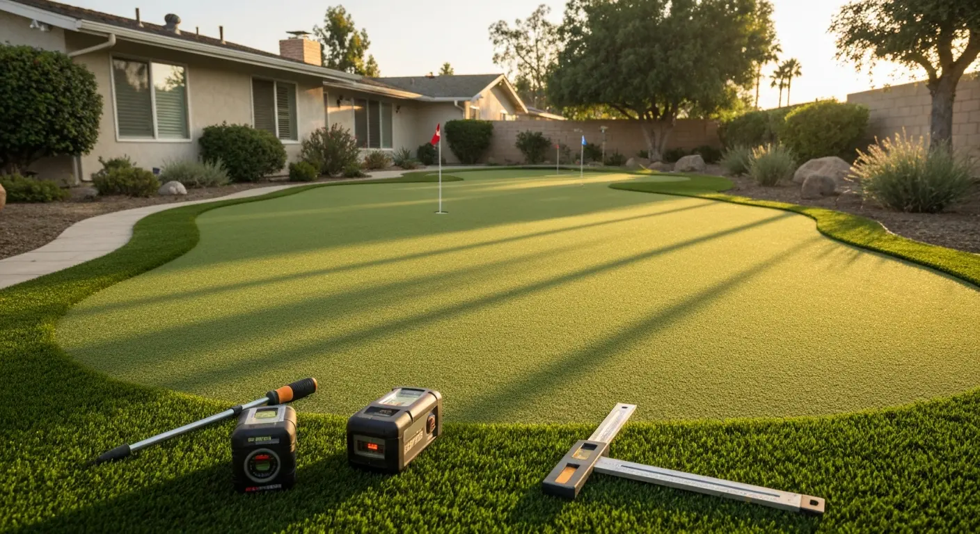 Putting green installation