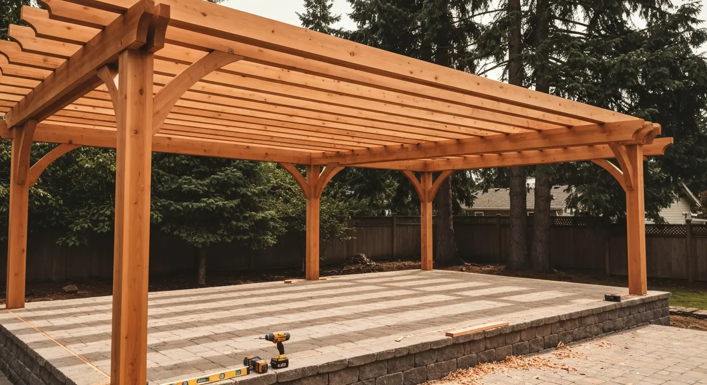 Pergola installation