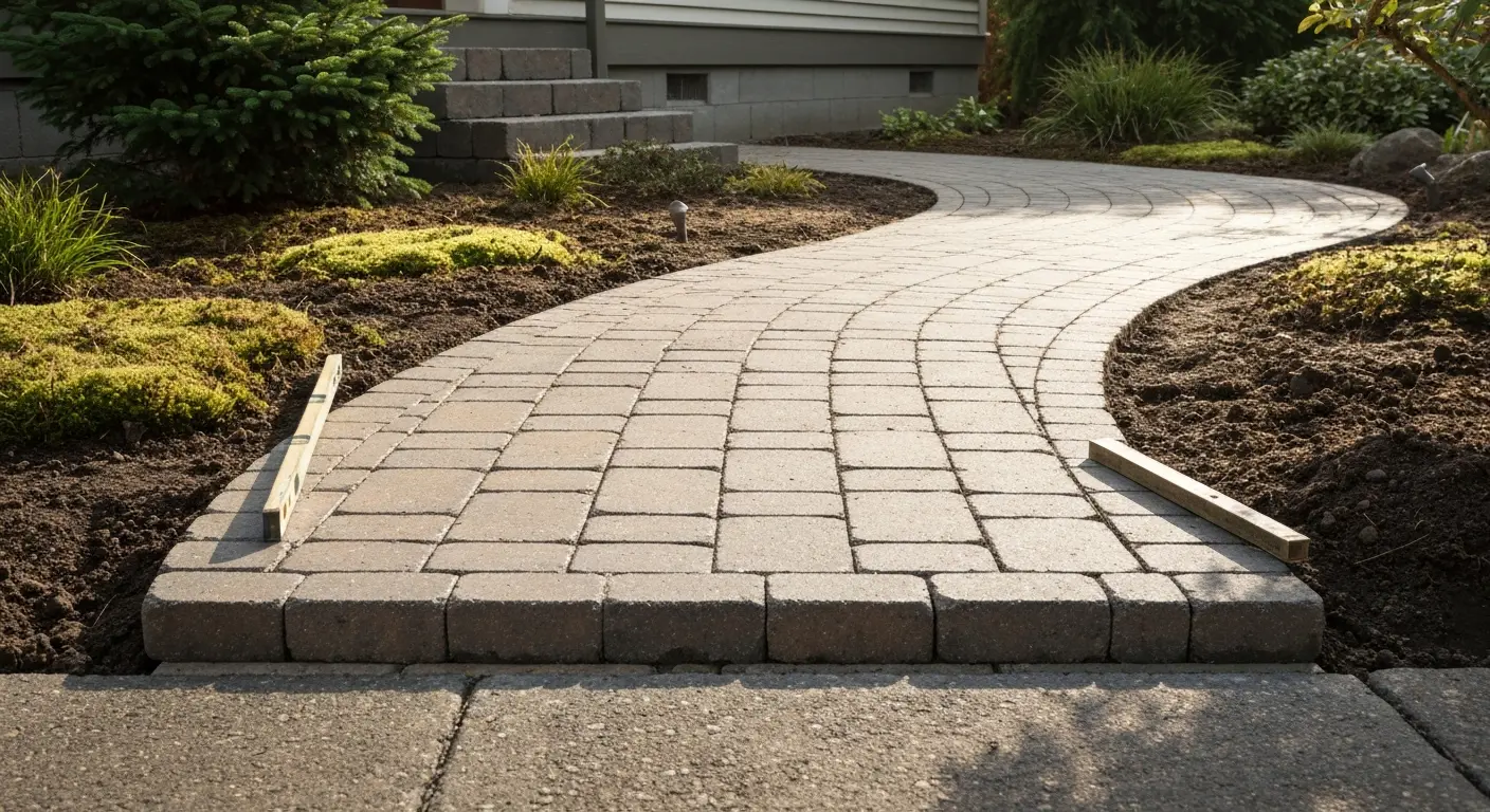 Hardscape walkway design