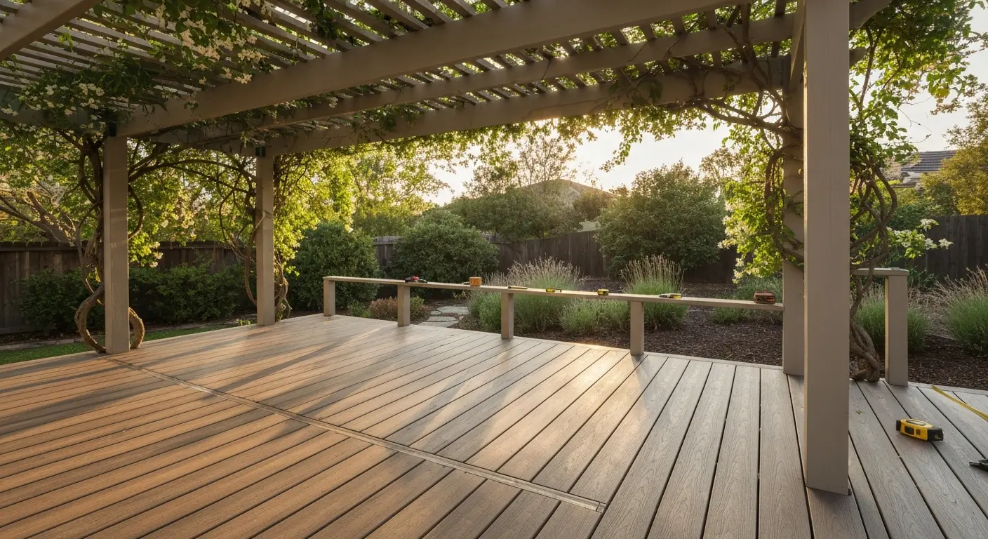 Pergola and deck