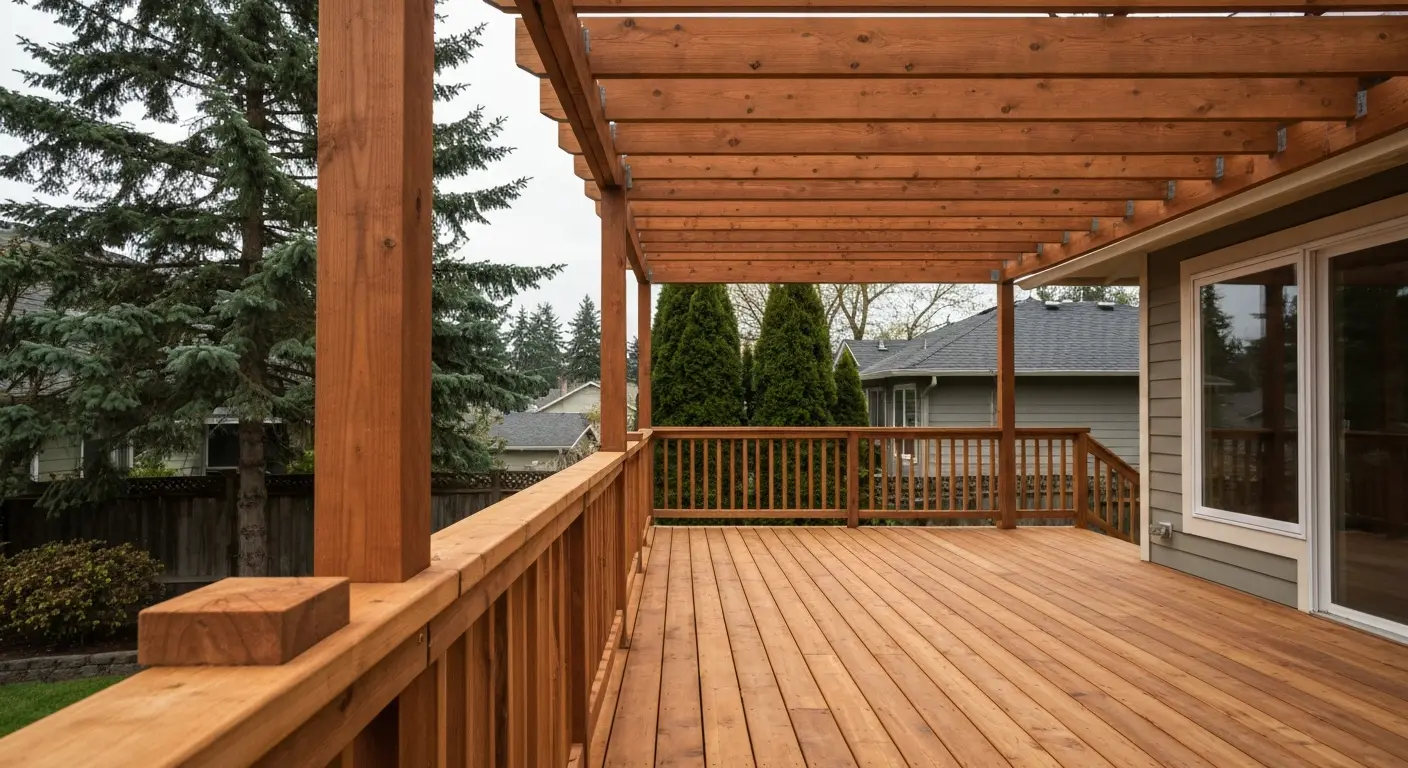 Deck and pergola construction