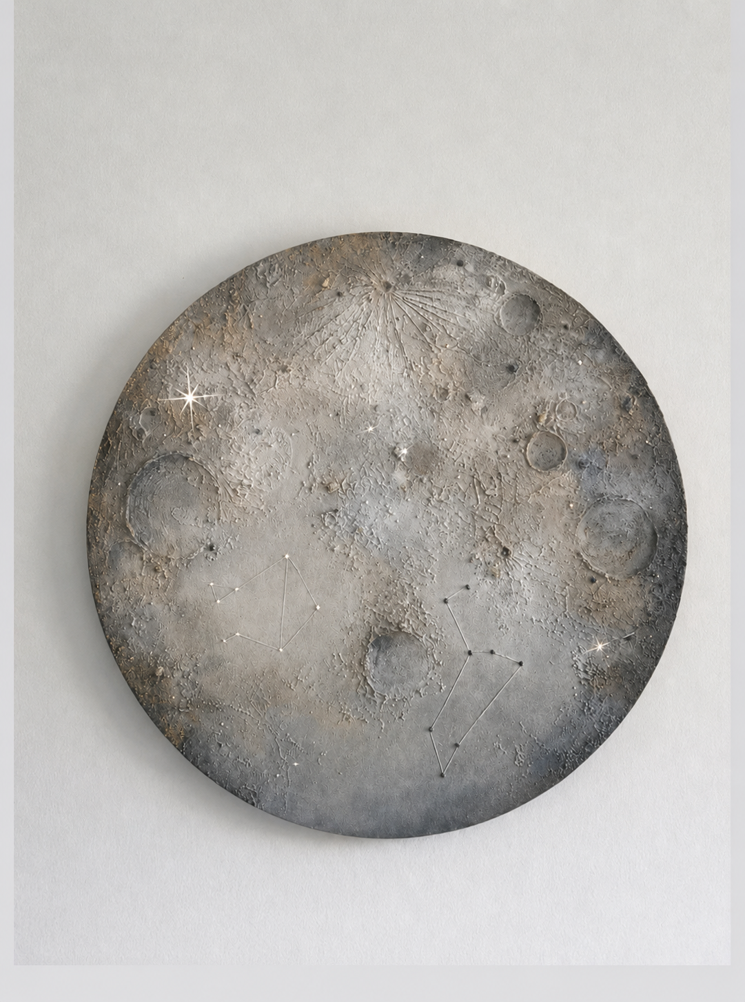 Luna pintada a mano