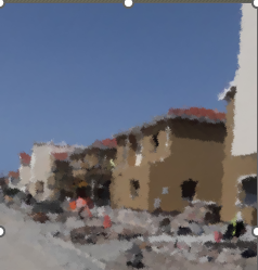 A project overview for a €10 million mixed-use development in Limassol, featuring a small thumbnail of tan-colored buildings and key project details like its 2020 completion and 4000m² area.