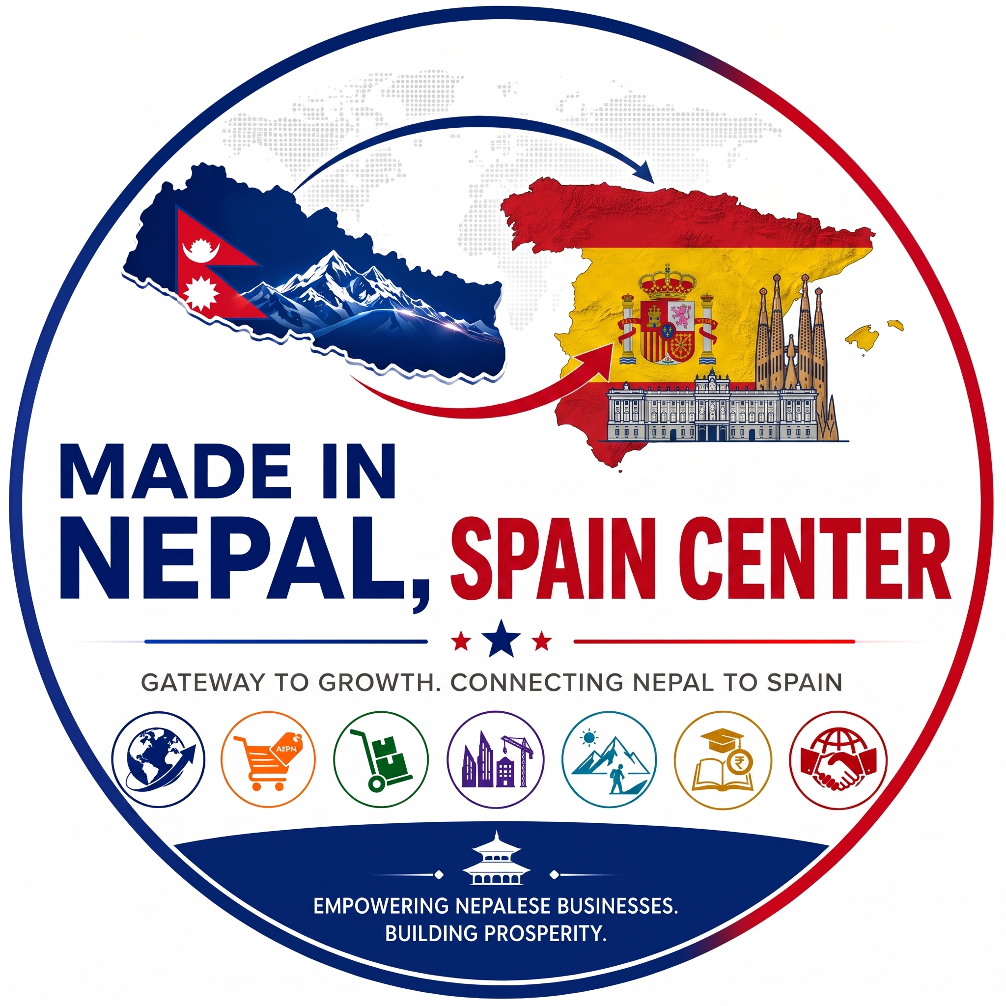 Made in Nepal, Spain Center logo