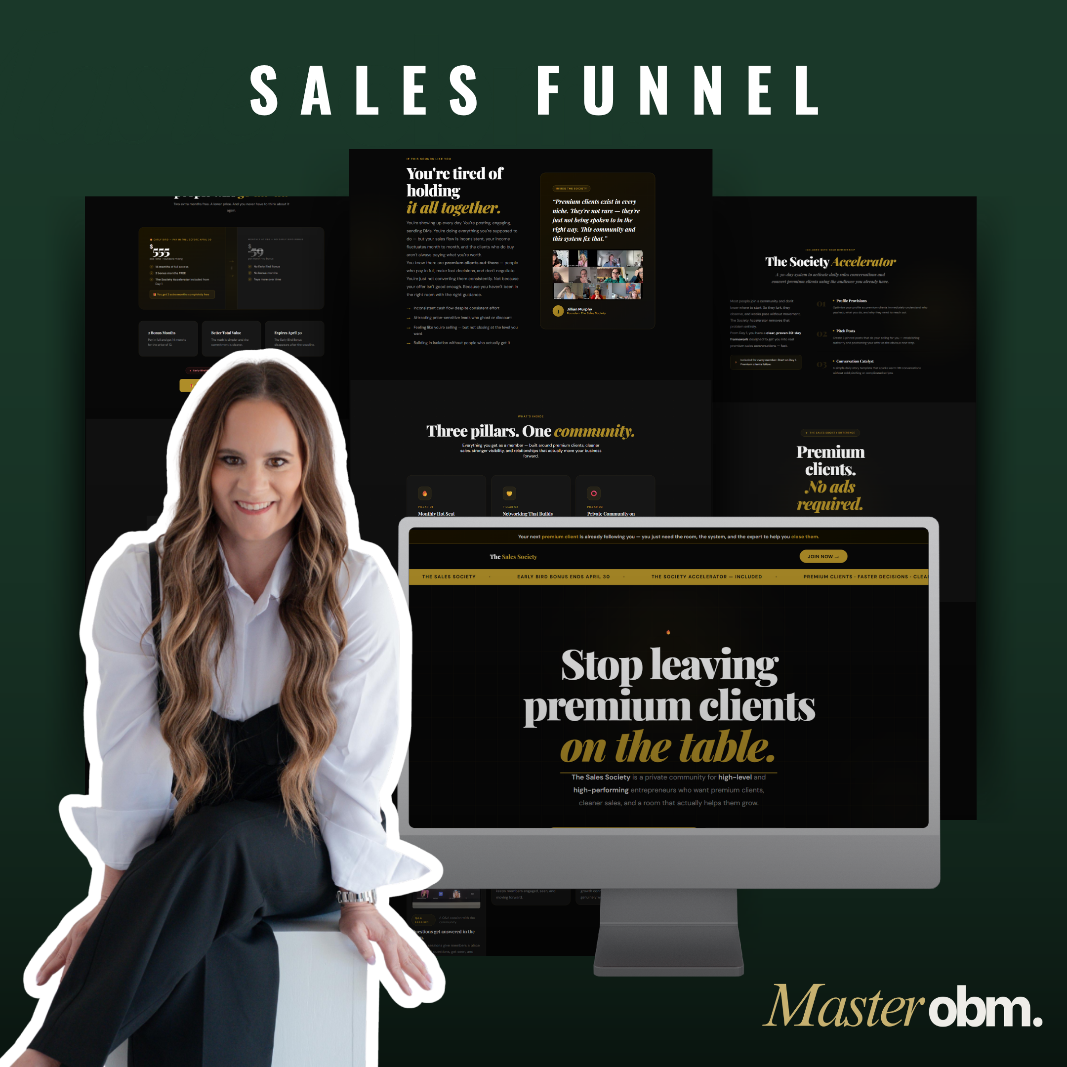 Sales Society Landing Page