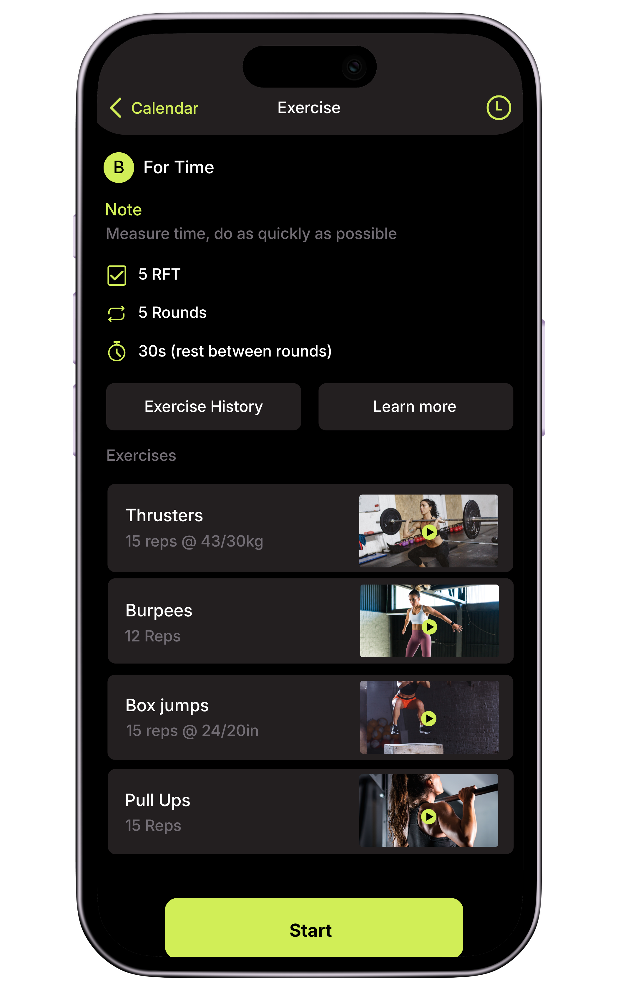 MyStrengthBook app screen