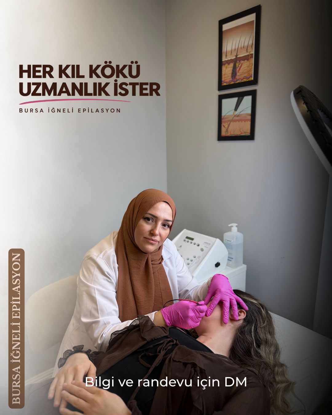 İğneli epilasyon uzmanı Gülsüm Akıl