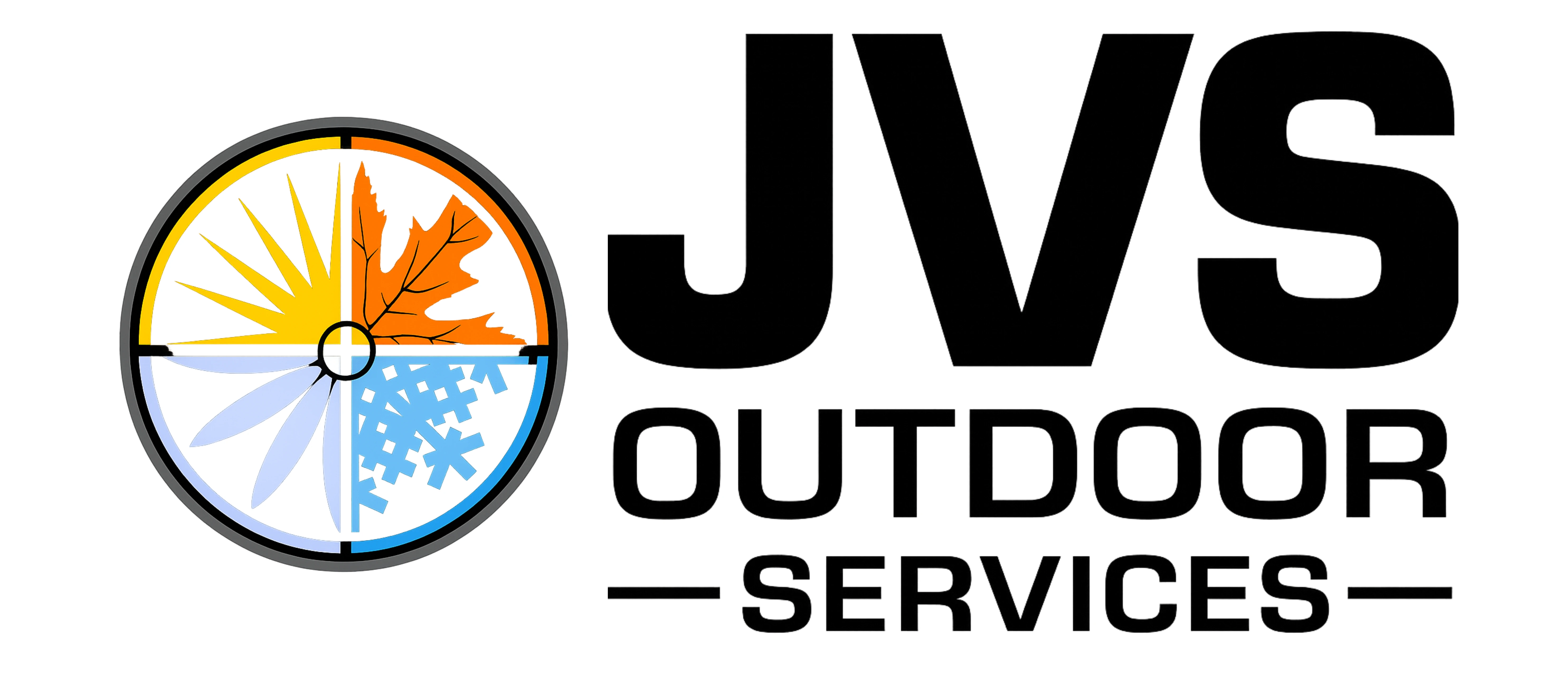 JVS Outdoor Services logo – lawn care, landscaping, and snow removal in Rochester NY