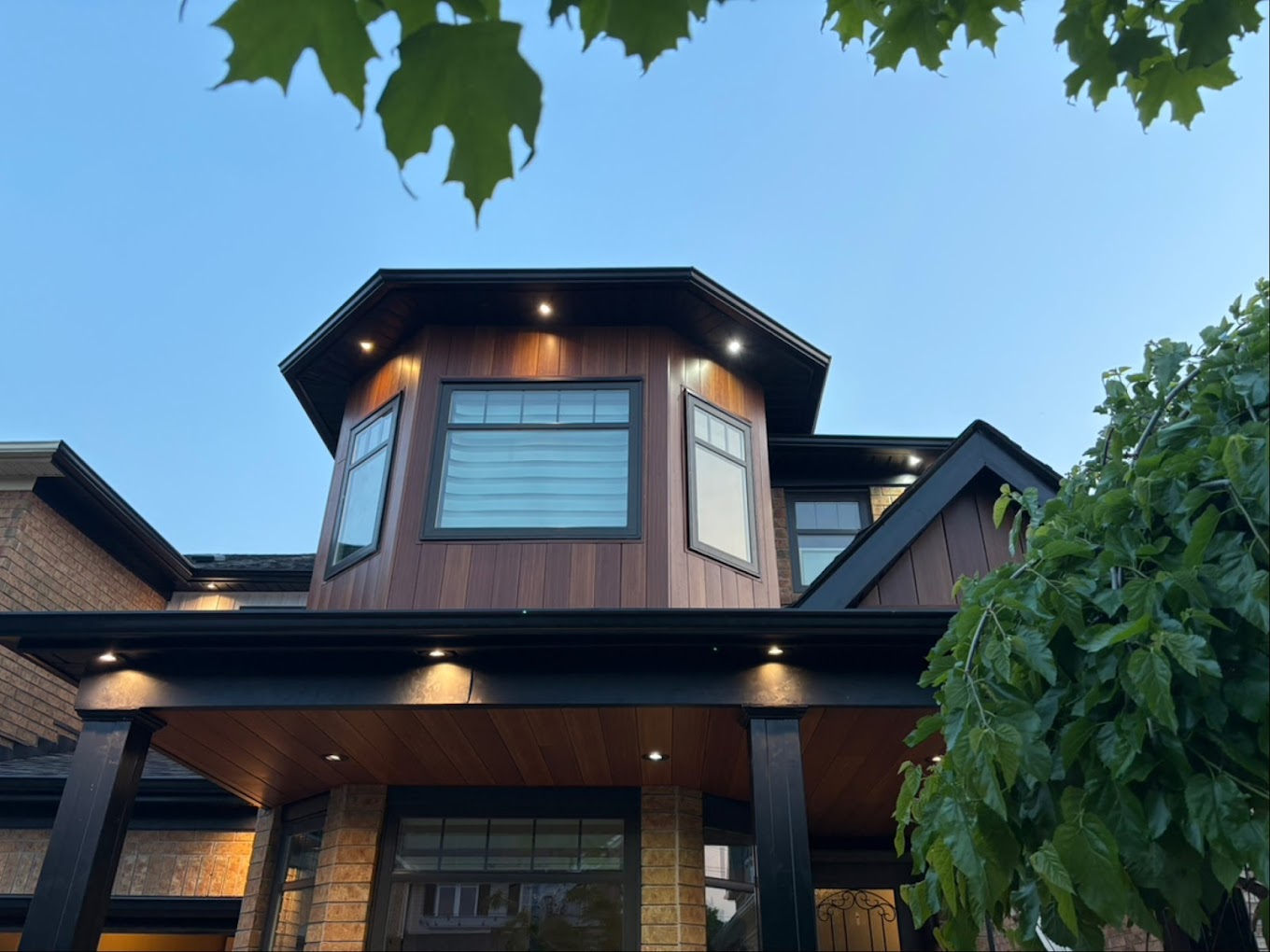 Infinity Gutters residential exterior installation project
