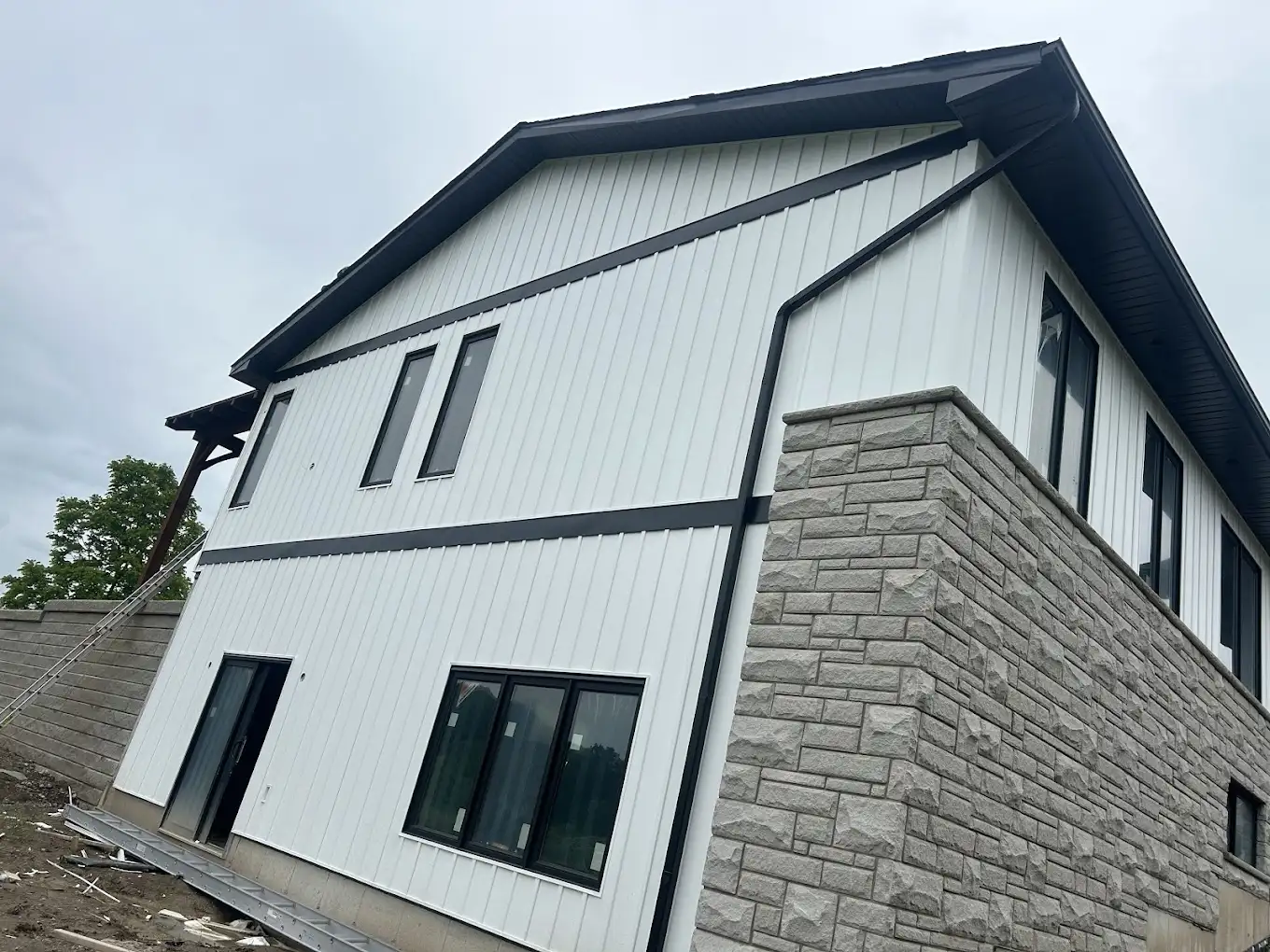 Infinity Gutters custom home exterior project
