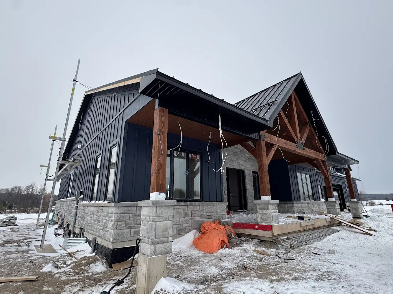 Infinity Gutters modern exterior installation project