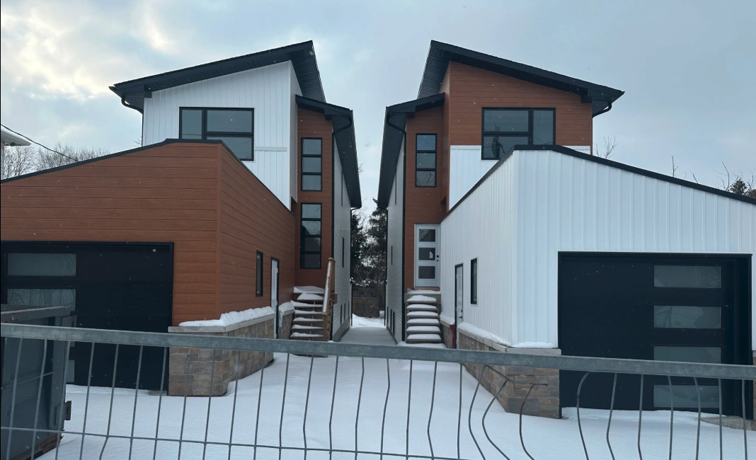 Infinity Gutters exterior installation project