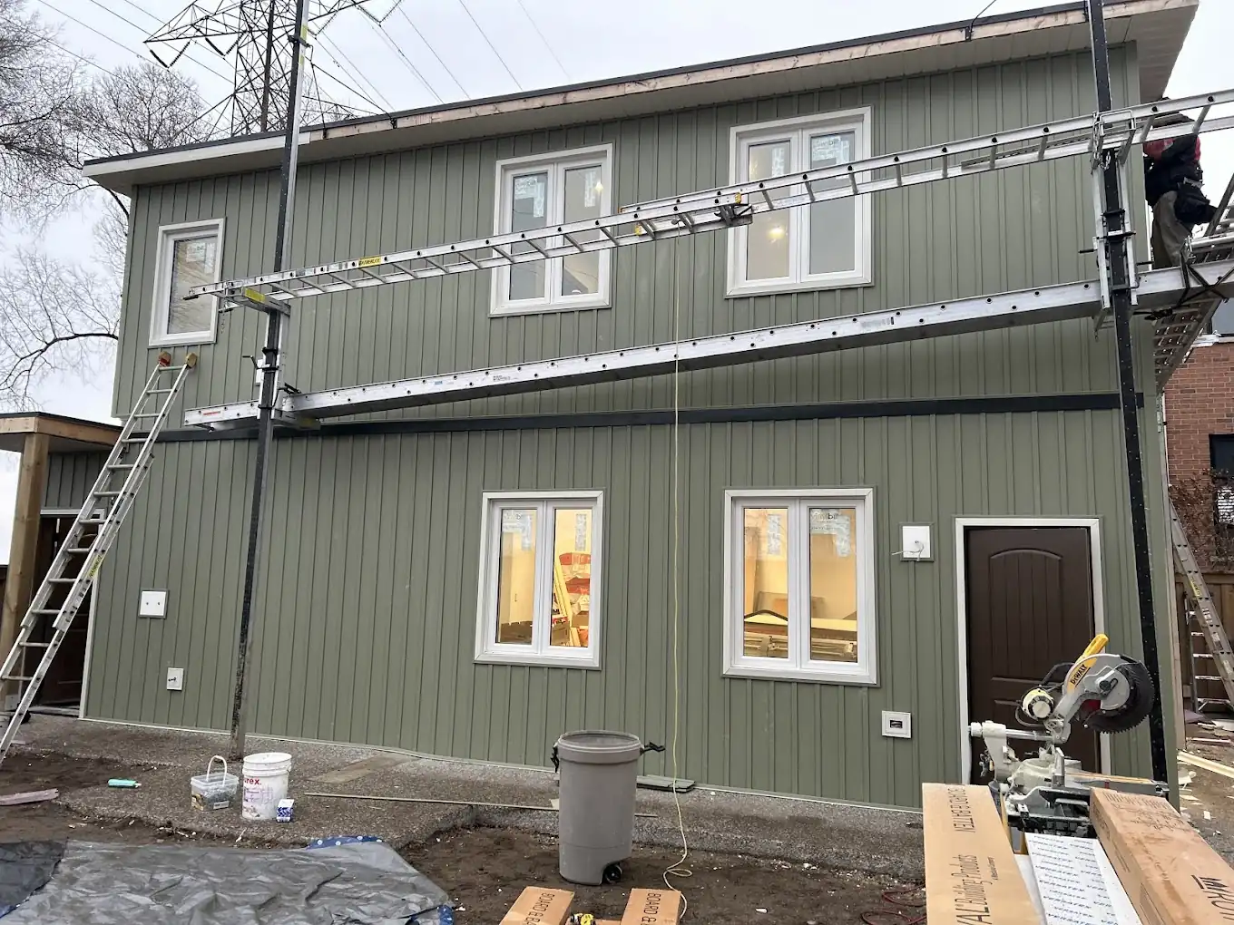 Modern exterior siding installation representative of Vaughan residential exterior projects
