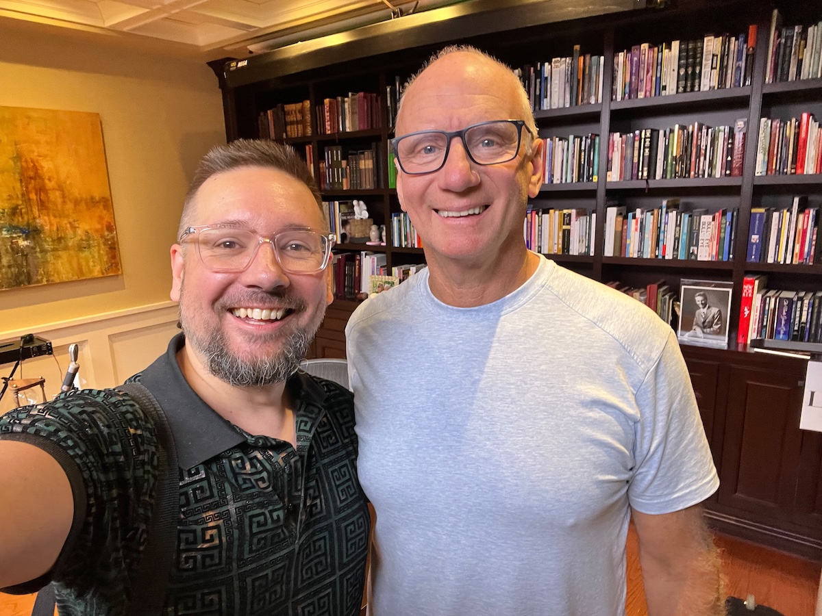 Trace with Brian Proctor in Bob Proctor's studio
