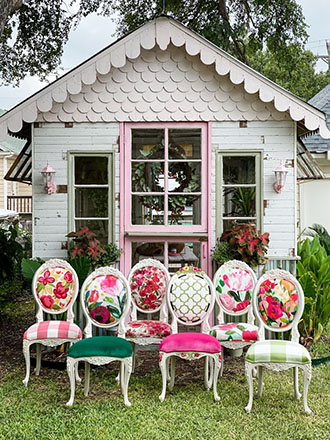 Six boldly different chairs that work together