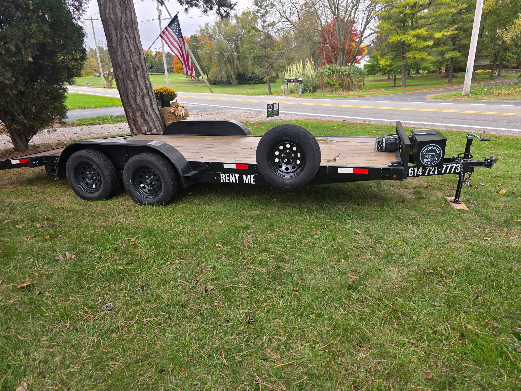 18' Hughes Tandem Car Trailer
